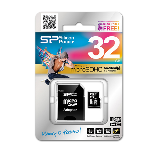 SP 廣穎電通新推出 microSDHC Class10 32GB 記憶卡