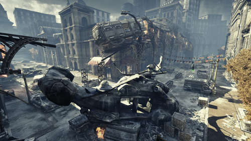 Gears of War 3《戰爭機器3》巨鴉直升機墜毀 (暴風雪)