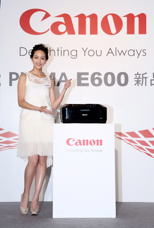 Canon 品牌大使張鈞甯推薦 Canon PIXMA E600 經濟型傳真複合機,省紙省墨最犀利