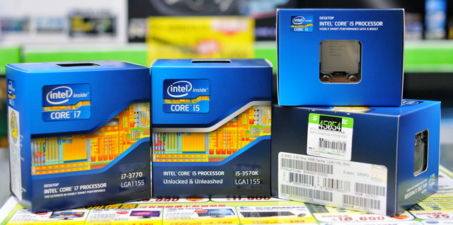 首批在台發售的第 3 代 Core i 共有 i5-3450、i5-3550、i5-3570K及i7-3770等4款。