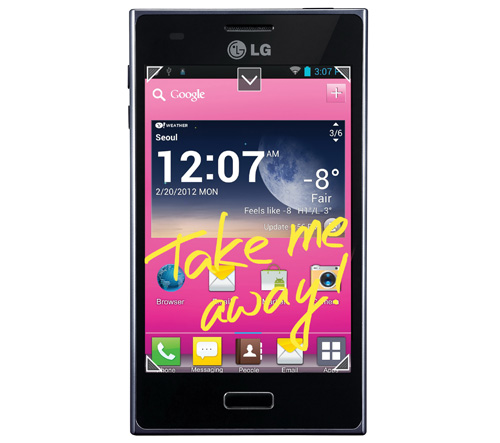 LG Optimus L5 即日起正式上市,搭載四吋大螢幕與 QuickMem 好繪寫功能,享受盡情揮灑的繪鴉樂趣,單機售價 $6,990,可至中華電信、神腦門市與 LG 形象店選購。