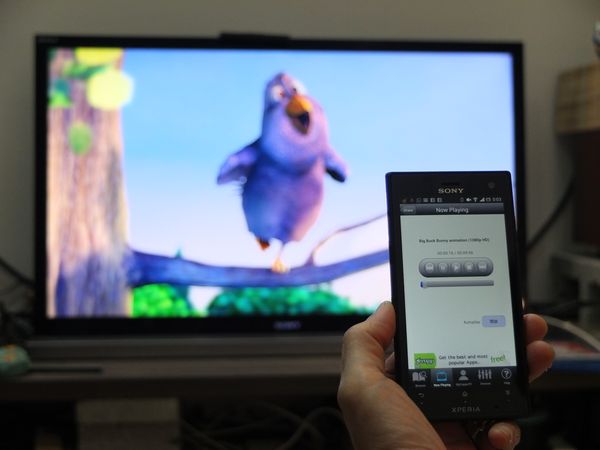 Android手機,安裝Apple TV非原廠應用軟體後,也可播放Youtube或其他HD影片。