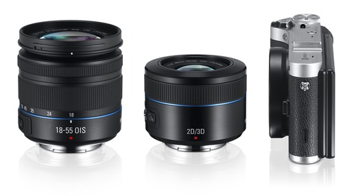三星也同時發表全新NX 45mm 2D3D鏡頭,率先業界推出可捕捉3D靜態影像和Full HD動態影片的3D單鏡頭
