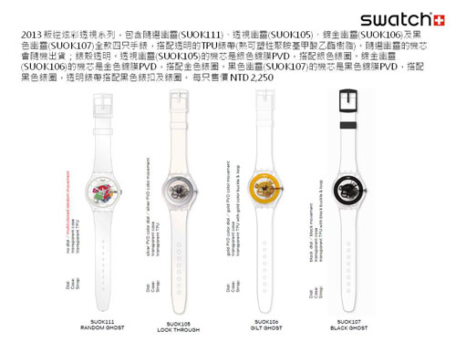 SWATCH 發表 2013 年度新品 「為愛瘋狂A LA FOLIE」的情人節錶款搶先亮相