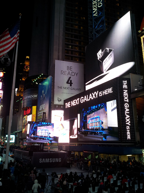 Samsung GALAXY S4 在美國紐約 2013/3/14 晚間盛大登場