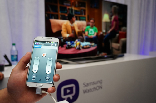 Samsung GALAXY S4 搭載  Samsung WatchON 可化身為紅外線遙控器遙控家中娛樂系統