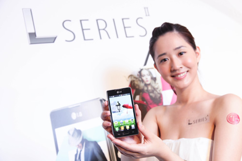 LG Optimus L5 搭配 QuickMemo3.0 升級版。