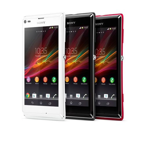 Xperia L 風靡白、迷戀紅、酷愛黑三色 時尚新登場