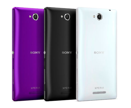 Xperia C 共有黑色、白色及紫色三色可供選擇