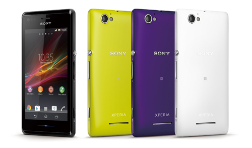 Xperia M 美型 NFC 手機，潮流四色酷炫黑、明亮白、螢光黃、魔幻紫全新上市