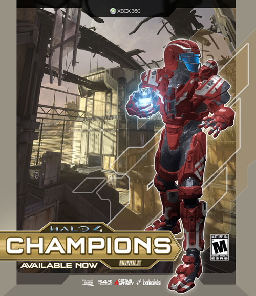 Halo 4《最後一戰 4》Champions Bundle 冠軍套件 8/20 推出