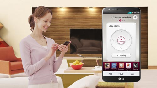 LG Smart HOM-BOT 智慧清潔機器人 隨時隨地連結智慧型手機進行操作與監控