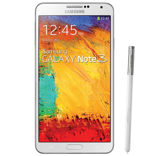 Samsung GALAXY Note 3 同時推出典藏黑、經典白雙色,此款為經典白