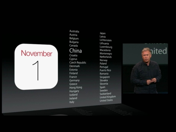 iPad Air 首波於11月1日上市,新iPad mini則是11月稍後。