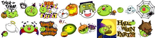 WeChat「Halloween Bubbles」16 款奇裝異服的萬聖節系列阿 We小Chat 動態等你來收藏!