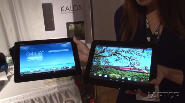 右為KALOS,左為ASUS TF701T
