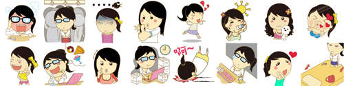 WeChat「小資女」免費動態貼圖全球限定於台灣市場獨家推出,完全表達 OL 的上班心聲