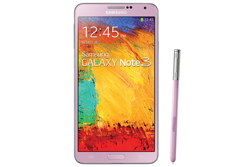 GALAXY Note 3 衝破系列銷售紀錄 2個月突破千萬佳績,圖為 Samsung GALAXY Note 3 「香頌粉」