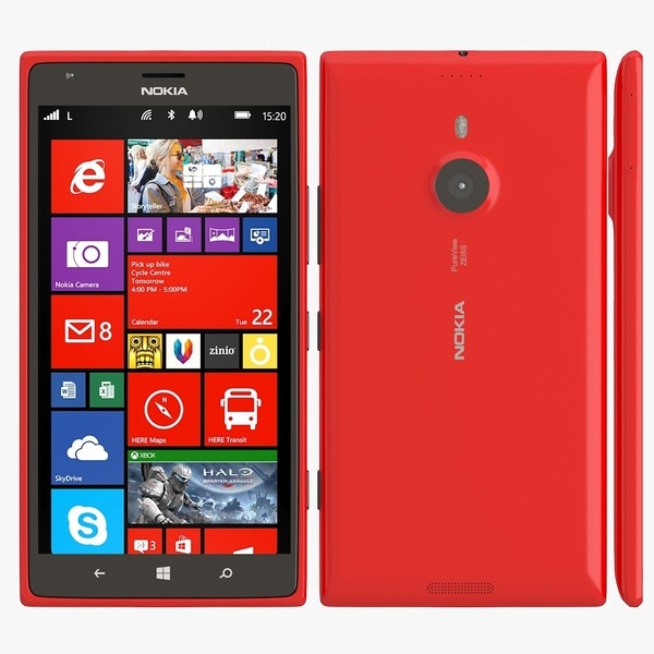 Lumia 1520 紅色款示意圖