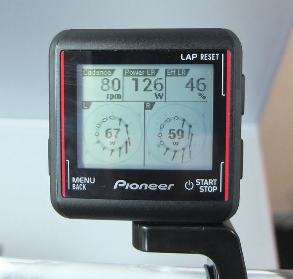 Pioneer Cycle computer收集資料後，將以每30度為一單位，顯示踩踏力矩與角度，讓單車騎士了解自己的缺點，並做為改善參考。