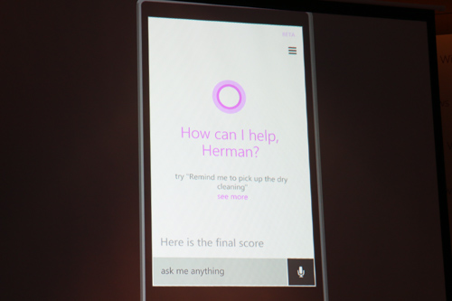 Cortana 數位助理的使用方式,基本上是透過語音來下指令