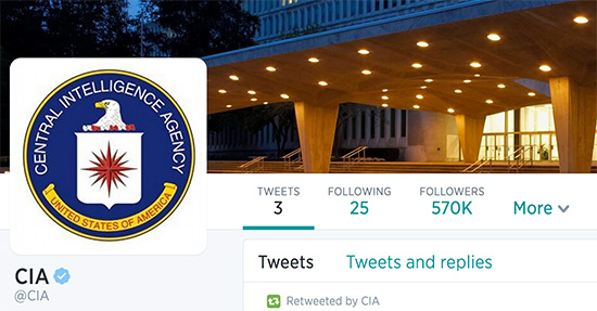 收集情報更方便?CIA 官方臉書粉絲團與推特帳號開張!