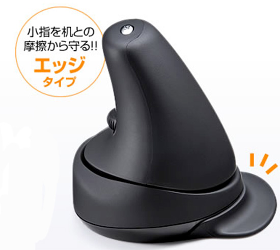 特別設計了小拇指的擺放位置,畫面擷取自日本 Sanwa 網站