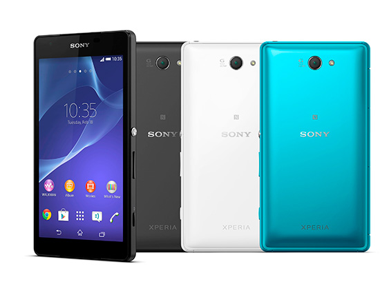 Xperia Z2a共有土耳其藍、哥德黑、北極雪三色可供選擇