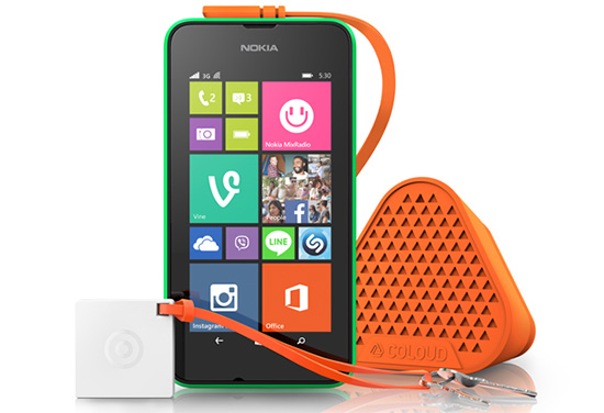 同時也推出了適合 Lumia 使用的外接揚聲器