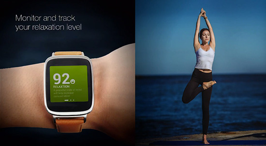 ZenWatch 也搭載了判斷身體狀態的健康功能