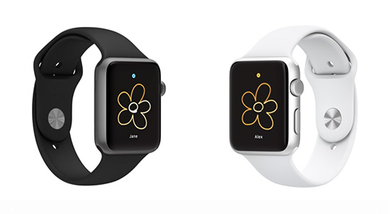 可在不同 Apple Watch 間傳遞手寫塗鴉訊息