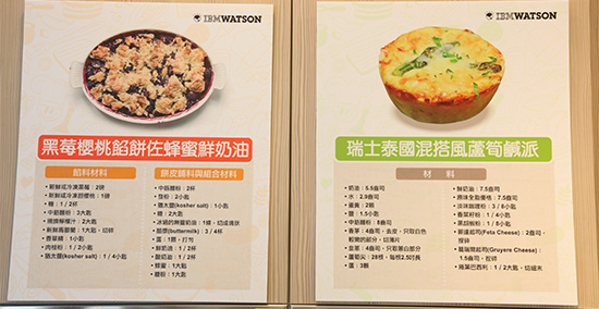 Waston 輔助設計出來的食譜