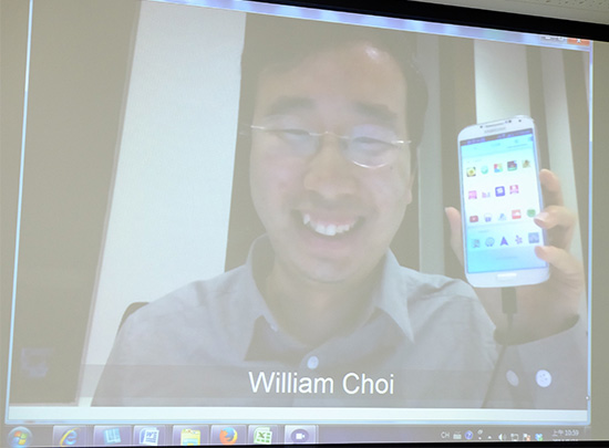 Aviate 研發主管,同時也是 Aviate 創辦人崔威廉表示,針對全球各地使用者,Aviate 提供各種地方專屬資訊外,今天也正式推出中文版,讓使用者體以體驗更簡潔、智慧的桌面。(記者陳炳宏攝)