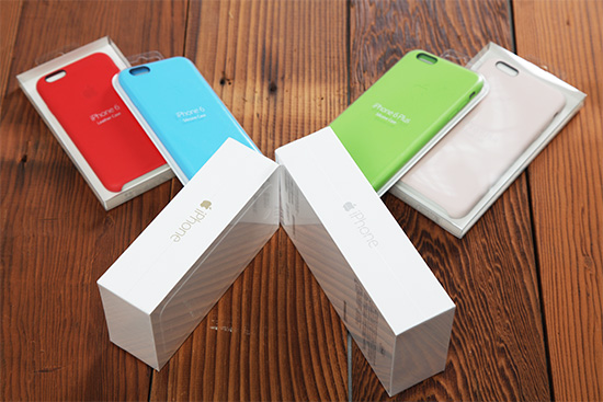 這次我們共取得 iPhone 6、iPhone 6 Plus 以及各兩款官方保護殼