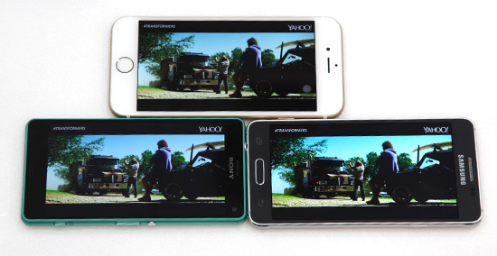 Apple iPhone 6 V.S Samsung Galaxy Alpha V.S Sony Xperia Z3 Compact!美日韓小尺寸旗艦手機比拼:顯示篇
