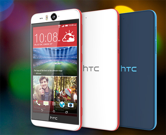 採用兩款顏色的雙色機身設計,畫面擷取自 HTC 官方網站
