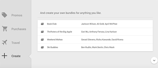 可將同類型郵件自動歸檔在一起的 Bundle 功能，畫面擷取自 Google 官方網站