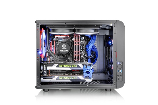 效能加倍!全新 Core V21 平躺式 M-ATX概念機殼
