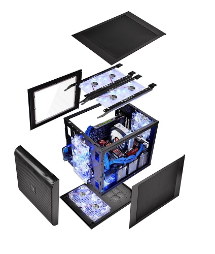效能加倍!全新 Core V21 平躺式 M-ATX概念機殼