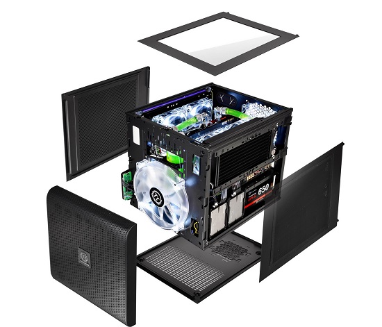 效能加倍!全新 Core V21 平躺式 M-ATX概念機殼