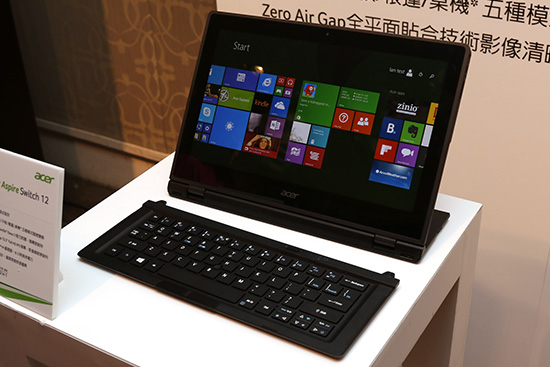 Acer Aspire Switch 12 鍵盤分離模式