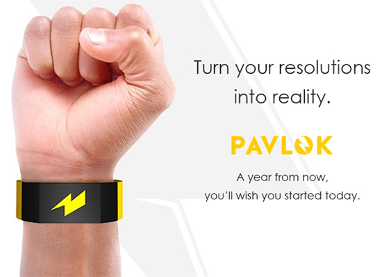 畫面擷取自 Pavlok indiegogo 募資網站頁面
