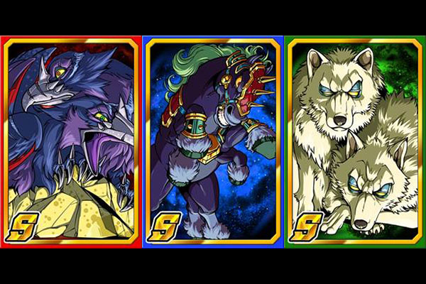 挑戰「魔術之神奧汀」成功後,有機會將得到的點數兌換奧汀旗下的三位使徒「弗基姆尼」(左)、「斯雷普尼爾」(中)與「基利和庫力奇」(右)