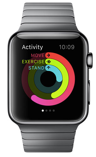 Apple Watch上的「活動」APP,簡潔介面看一眼就知道是不是該多動一動了!