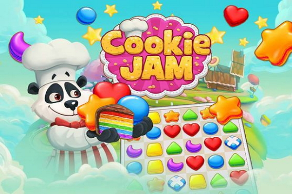 Cookie Jam 是一款臉書小遊戲,於 2013 年 5 月發布後便迅速竄紅,打敗其他遊戲,一舉成為 2014 年最受歡迎的臉書遊戲。Cookie Jam是一款五彩繽紛的小遊戲,玩家要致力消除五顏六色的餅乾,才能順利過關。