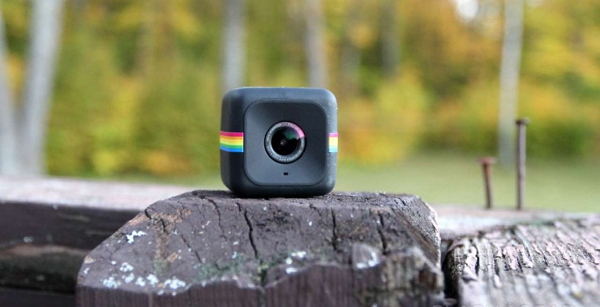 迷你運動攝影機Polaroid Cube。(圖片來源取自SlashGear官網)