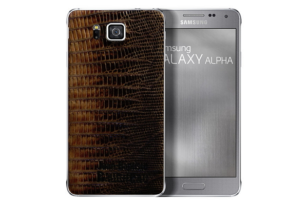 針對男性用戶的棕色Galaxy Alpha。(圖片來源取自三星官網)