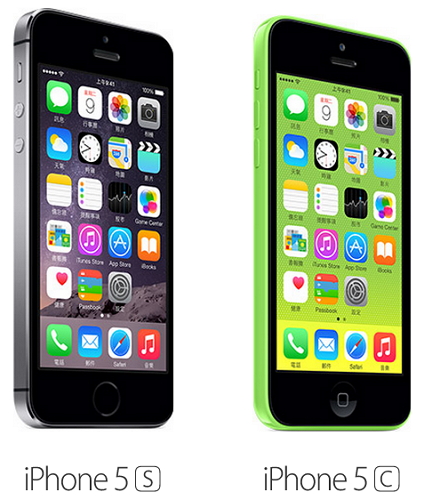 iPhone 5S與5c為4吋螢幕。(官網)