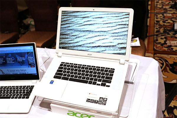 Acer 在 CES 展前的 Pepcom 活動上展出了目前最大尺寸的 Chromebook 15