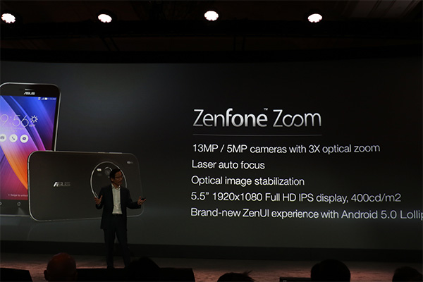 ZenFone Zoom 的規格重點。